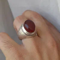 انگشتر نقره مردانه عقیق خراسان|جواهرات|تهران, پامنار|دیوار