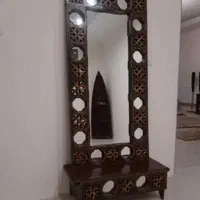آینه کنسول مدل گره چینی چوب روسی تک و عمده|بوفه، ویترین، کنسول|شیراز, وزیرآباد|دیوار