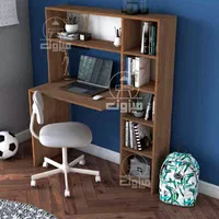 میز تحریر کتابخانه دار مدل گیسو یک قهوه ای|میز تحریر و کامپیوتر|تبریز, |دیوار