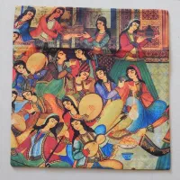 کوسن سنتی مخمل جدید طرح کاشی و گل و مرغ|رختخواب، بالش، پتو|تهران, منیریه|دیوار