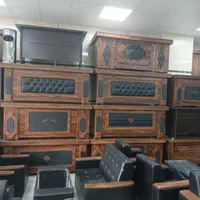 میز مدیریت و صندلی جک / نیم ست مبل اداری/ کتابخانه