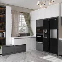 طراحی سه بعدی 3D کابینت - انواع ورقMDFو پی وی سی|خدمات پیشه و مهارت|صدرا-فارس, |دیوار