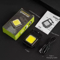 چراغ قوه شارژی جیبی چند حالته cob تک وعمده