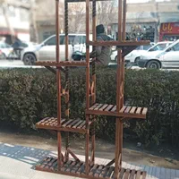 استند گل از جنس چوب روس ۶ طبقه برای ۱۵ عدد گلدان|گل و گیاه طبیعی|اصفهان, مصلی|دیوار