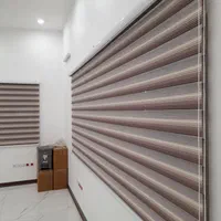 فروش پرده زبرا به سایه آستر بلک مات براق