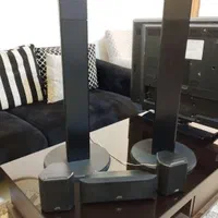 تلوزیون LCD  برند jvc.  به همراه سینما خانواده