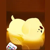 چراغ خواب puppy silicone pat lamp دارای ریموت