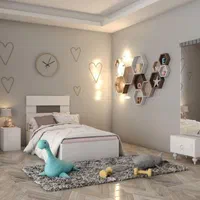 سرویس خواب / تخت خواب یکنفره زنبق|تخت و سرویس خواب|مشهد, سرافرازان|دیوار