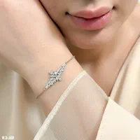 دستبند نقره جواهراتی قلب دور نگین روز جهانی دختر۱۰|بدلیجات|تبریز, |دیوار