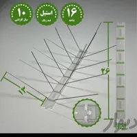 میله ضد پرنده ۱۶ شاخه استیل ۲۵cm برای عرض ۱۵cm