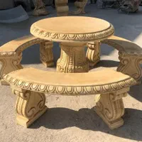 میز صندلی نیمکت بتنی ویلایی باغی سنگین سیمانی شیک