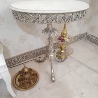 میز تلفن میز کنار سالن برنجی