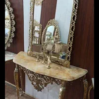 خریدار و فروشنده برنز بوفه آینه وشمعدان ساعت برنج|صنایع دستی و سایر لوازم تزئینی|اراک, |دیوار