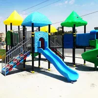 سازه پارکی و سرسره مناسب فضای باز باغ