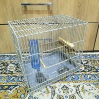 قفس غلامی اصل با جادونی ۲تیکه قدیمی برنجی|لوازم جانبی حیوانات|تهران, خرمشهر|دیوار