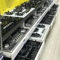 اجاق گاز صفحه ای شیشه ۵شعله رز گاز مدل cooker