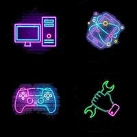 تابلو ال ای دی نئون فلکسی شکل طرح لوگو