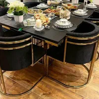 میز غذاخوری هشت نفره پایه فلزی|میز و صندلی غذاخوری|ارومیه, |دیوار