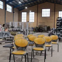 صندلی دانشجویی،محصلی،دانش آموزی صدفی (زرد)