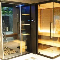 کابین سونا خشک طرح L (اِل) اتاق دوش جکوزی