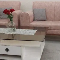 مبلمان نیم ست صورتی چرک|مبلمان خانگی و میز عسلی|رشت, کوی جام جم|دیوار