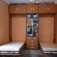 تخت خواب *تاشو* دیواری یکنفره عمق ۳۲|تخت و سرویس خواب|مشهد, خین عرب|دیوار