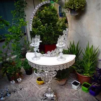 آیینه و شمعدان و میز کنسول عروس و داماد سایز 70|بوفه، ویترین، کنسول|تهران, یاخجی آباد|دیوار