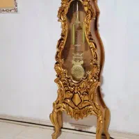 ساعت ایستاده چوبی طلایی