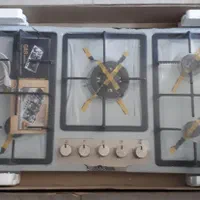 اجاق گاز 5 شعله رومیزی توکار استیل