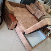 مبل تختخوابشو طبی کلاف فلزی تخت خوش نشین|مبلمان خانگی و میز عسلی|زنجان, |دیوار