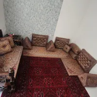 سرویس پشتی شاهنشین روتختی سنتی گره چینی ترمه|پشتی|مشهد, وکیل‌آباد|دیوار