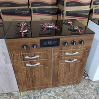 اجاق گاز رومیزی توکار با کابینت صفحه شیشه سکوریت|اجاق گاز و لوازم برقی پخت‌وپز|رشت, رشتیان|دیوار