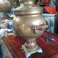سماور ذغالی قدیمی|سماور، چای‌ساز، قهوه‌ساز|تهران, آبشار تهران (دریاچه)|دیوار