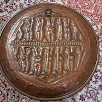 دیوارکوب مسی قدیمی|کلکسیون اشیاء عتیقه|رشت, فلسطین|دیوار