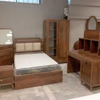 تخت خواب سرویس یک نیم نفره کد A1115|تخت و سرویس خواب|مشهد, آزادشهر|دیوار