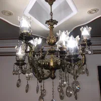 ۲لوستر تمام برنز با ۳فرشته