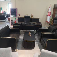 مبلمان اداری مبل مدرن میز مدیریت صندلی نیم ست مشکی|مبلمان اداری|تهران, شهرک ولیعصر جنوبی|دیوار
