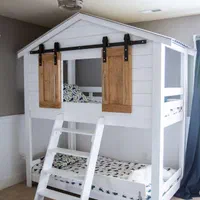 تخت خواب کلبه ای دو طبقه