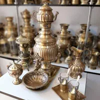 سماور ذغالی نیکولا  برنجی زغالی گازی