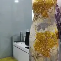 لباس پارچه مجلسی طلا کوب|لباس|بانه, |دیوار