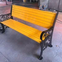 نیمکت فلزی پارکی ویلایی چوب پلاست چدن مقاوم