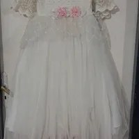 لباس عروس بچه گانه کاملا سالم یه بار پوشیده شده