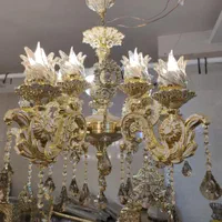 لوستر کنار سالنی برنجی لوسترجدید لوستر اصفهان.|لوستر و چراغ آویز|مشهد, طلاب|دیوار