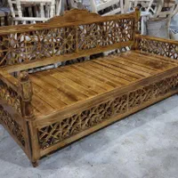تخت و نیمکت سنتی گره چینی چوب روسی|مبلمان خانگی و میز عسلی|شیراز, عادل آباد|دیوار