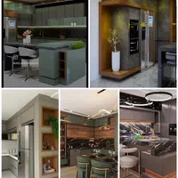 بازسازی کابینت کناف کمد دیواری جاکفشی میز tv