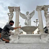 آبنما حوض مجسمه فرشته گلدان باربیکیو نیمکت|مصالح و تجهیزات ساختمان|ایلام, |دیوار