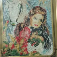 تابلو کوبلن دست دوز قدیمی