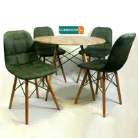 میز و صندلی غذاخوری پارچه ای مدل هیوا تشک دوبل