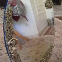 آینه طرح گل نقره با کارتن آک|آینه|اصفهان, جاوان|دیوار