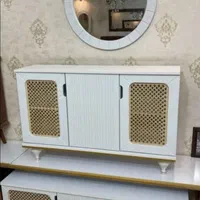 میز تلوزیون و آیینه کنسول طرح حصیری|بوفه، ویترین، کنسول|زاهدان, |دیوار